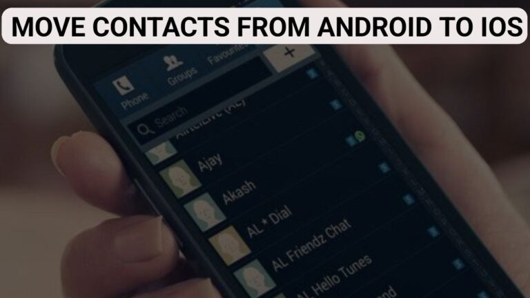 How to Transfer Contacts from Android to iPhone