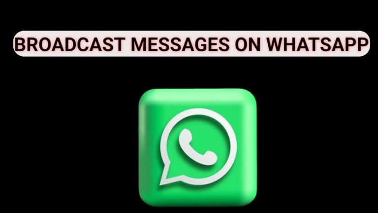 broadcast messages on whatsapp