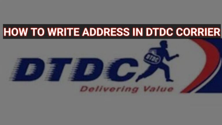 Ultimate Guide to Addressing Your DTDC Courier