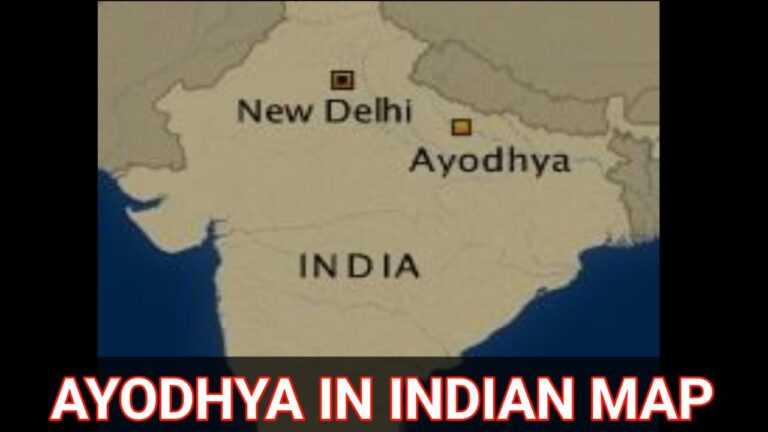 Ayodhya on the Indian Map